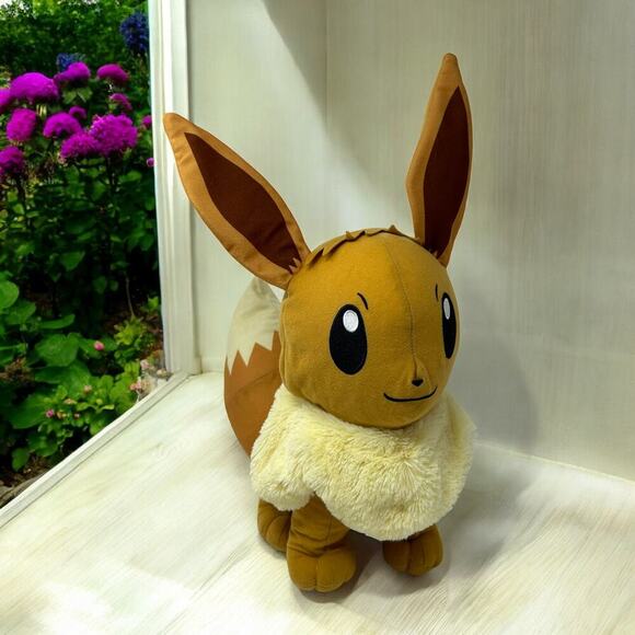 The Toy Factory Other - 18" Jumbo Oversized Eevee Pokemon Plush 2022 Toy Factory Hang or Display Decor